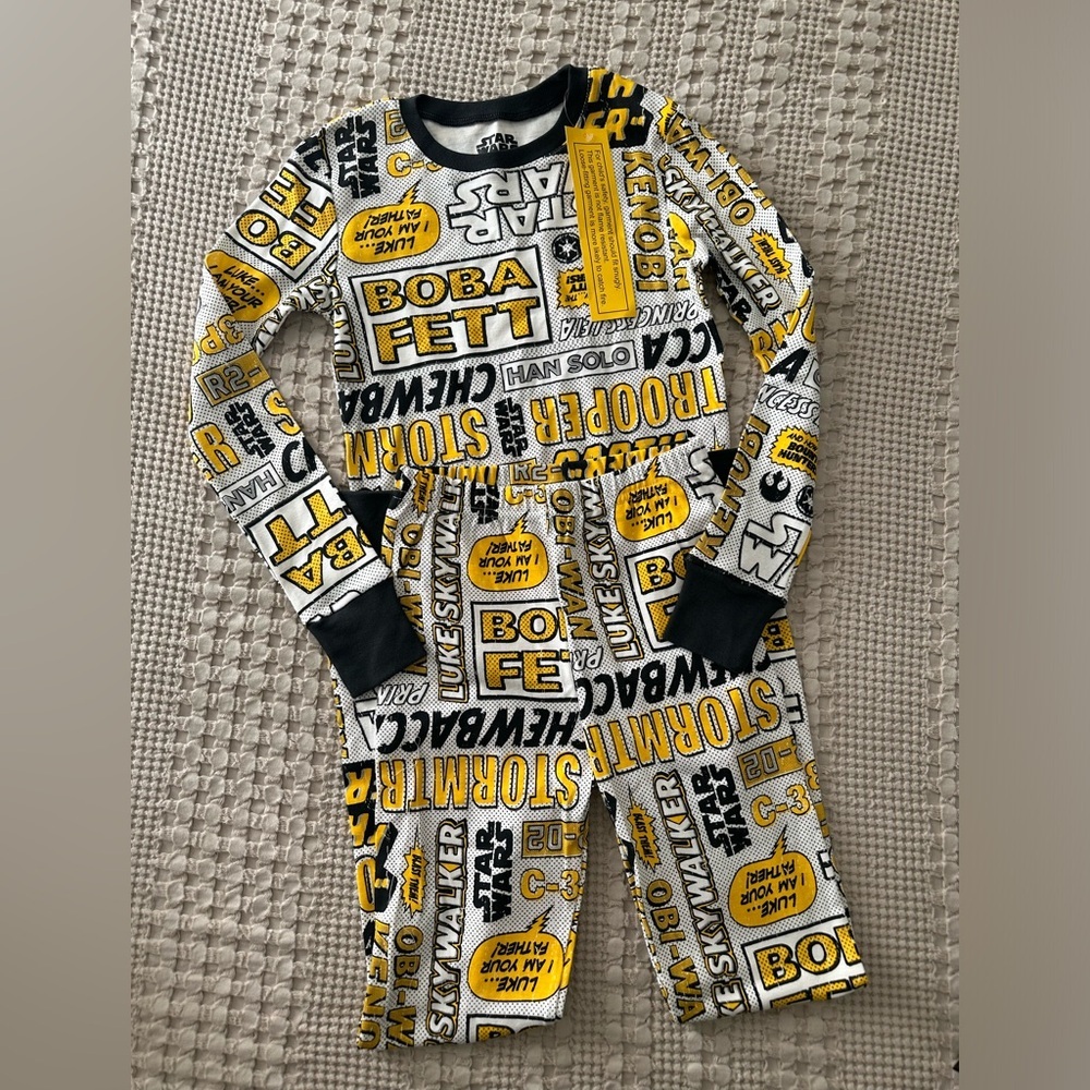 Star wars Amazon Essentials Boys and Toddlers' Flannel Pajama Sleep Sets